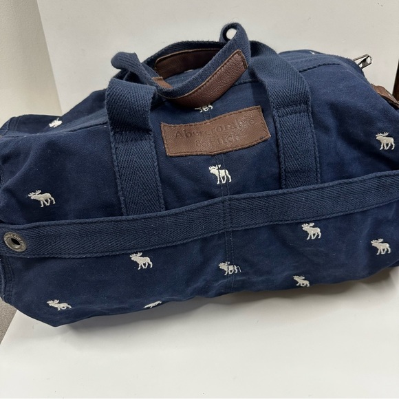 Abercrombie & Fitch Other - Abercrombie & Fitch Canvas Weekender Duffle Bag Embroidered Moose